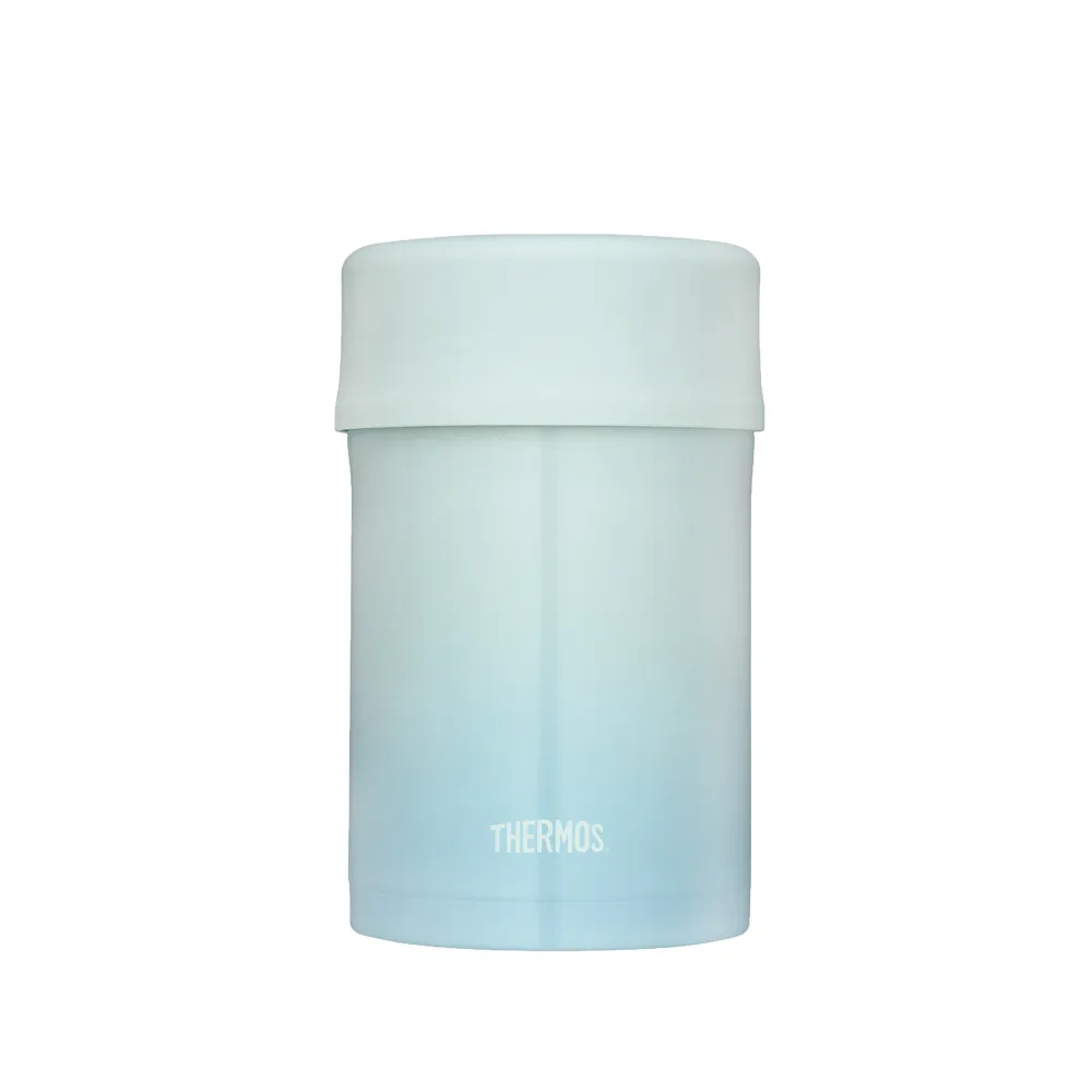 【THERMOS膳魔師】不鏽鋼秘境藍真空保溫燜燒罐500ml(JBN-500-GBL)