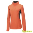 【Mountneer山林】女 透氣排汗長袖上衣-粉橘 31P32-50(長袖/透氣排汗衣/長袖上衣)