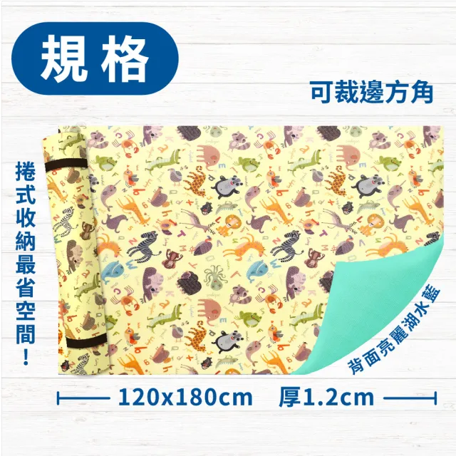 【Doricare 朵樂比】MOMO限定-超Q彈抗菌遊戲地墊-可裁切款4款任選12mm(120x180cm)