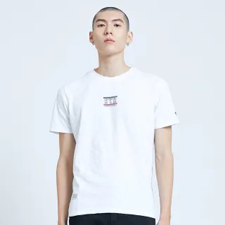 【5th STREET】男簡單文字美式短袖T恤-米白