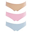 【Gennies 奇妮】歐歐咪妮系列-3件組*粉彩系孕婦低腰內褲(粉/膚/藍A17CMKA02)
