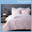 【WEDGWOOD】300織長纖棉Life-Color素色被套枕套組-粉(雙人)