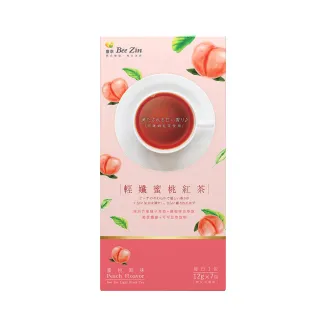 【BeeZin 康萃】輕孅蜜桃紅茶x1盒(12公克/包;7包/盒)