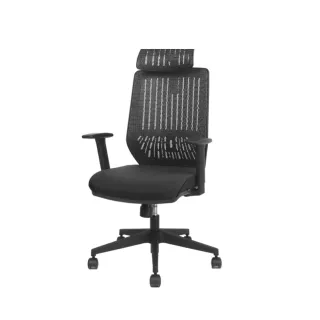 【Backbone】Peacock人體工學椅(黑框黑座 含頭枕)