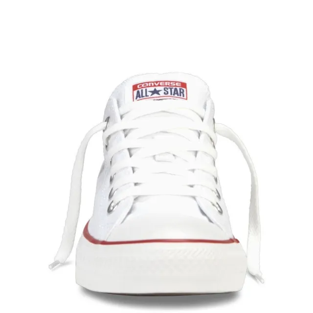 【CONVERSE】Converse Chuck Taylor All Star 男女基本款低筒白帆布鞋 男版尺寸 KAORACER M7652C