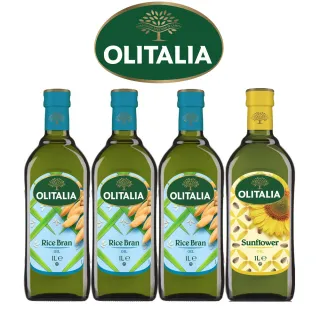 【Olitalia奧利塔】玄米油+葵花油料理組(1000mlx 4瓶)