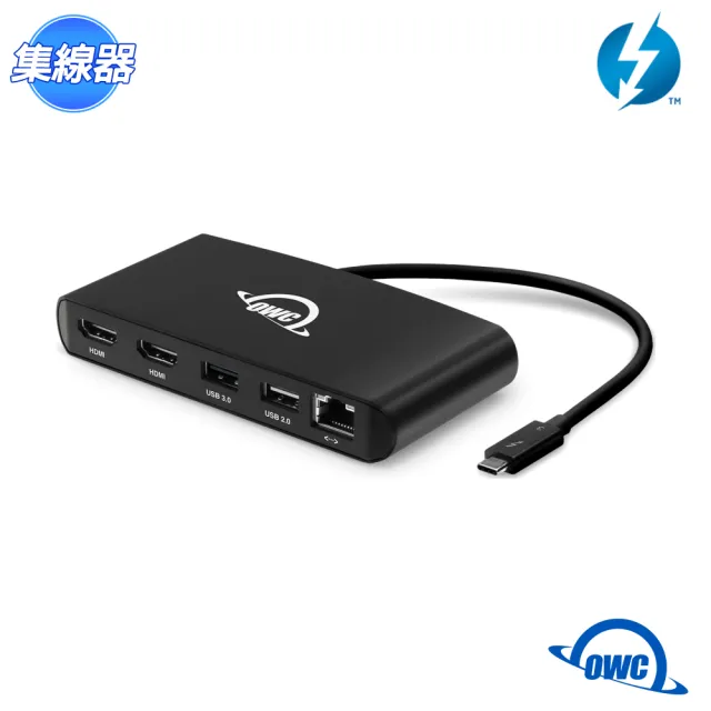 OWC】Thunderbolt 3 mini Dock 擴充裝置(HDMI 2.0 / Gigabit 網路