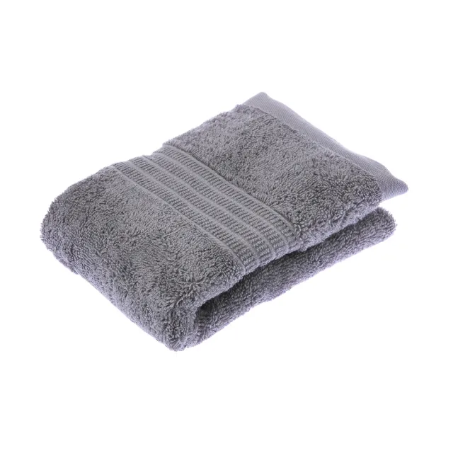 【HOLA】土耳其典雅素色毛巾-銀灰40*80