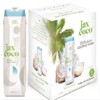 【即期品 Jax coco】100%椰子水1000mlx6入/箱(有效日期2024.08.20)