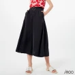 【iROO】簡約設計款壓摺寬褲