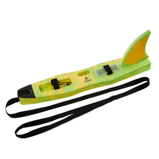 【ATUNAS 歐都納】EVA魚雷浮標橫渡專用+尾鰭手寫板(2938黃/淺綠/海泳戲水/泳渡溪潭/水上浮具)