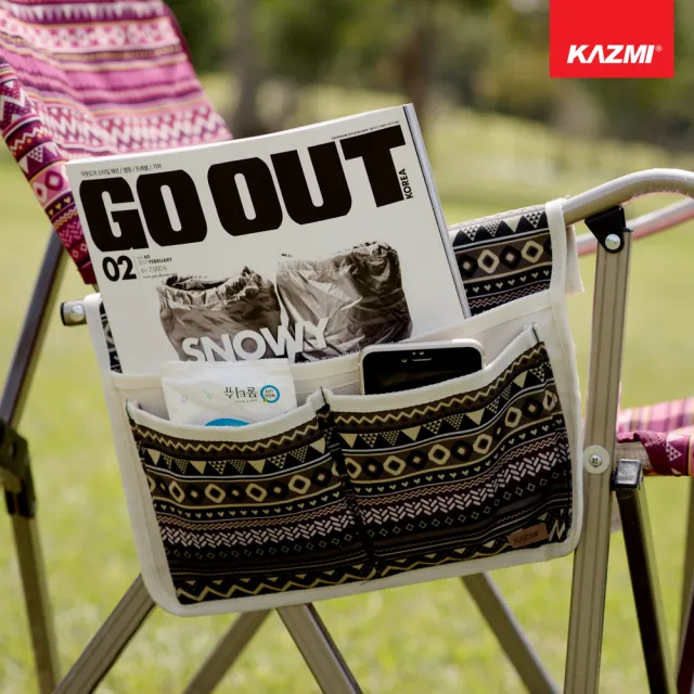 【KAZMI】KZM 民族風可拆式椅側置物袋