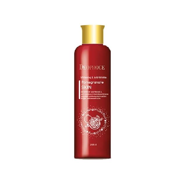 即期品【DEOPROCE 迪普詩】加大容量紅石榴嫩白保濕化妝水260ml(Q彈保濕嫩白撫紋四效合一)