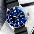 【CASIO 卡西歐】槍魚系列 深海潛將橡膠水鬼錶/黑x藍框(MDV-106B-2A)