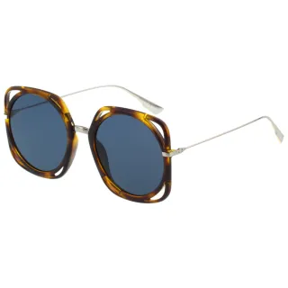 【Dior 迪奧】大方型 太陽眼鏡(琥珀色)