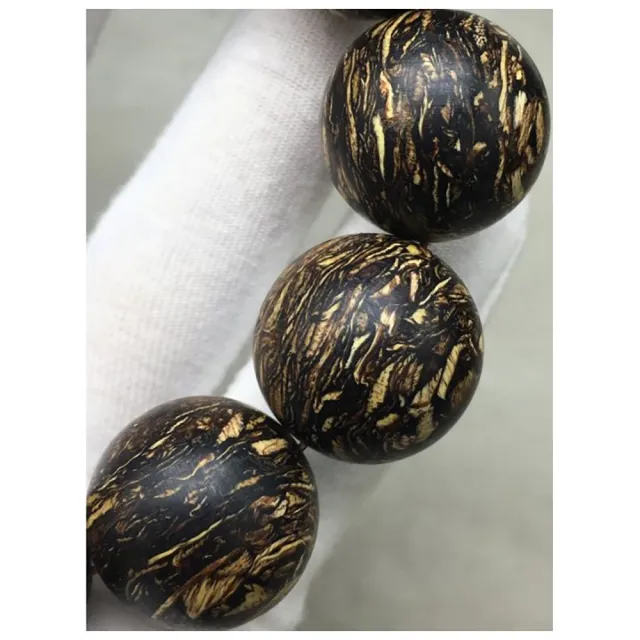 【桃花源創意工坊】黑奇楠尖爕嶺老料沉香手鍊(沉香手鍊)