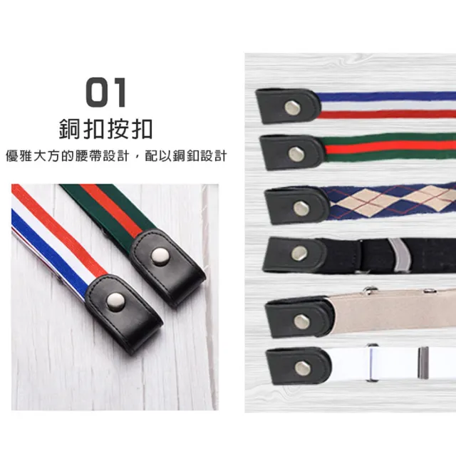 【德利生活】彈力修身隱形腰帶(舒適/可調/彈性腰帶)