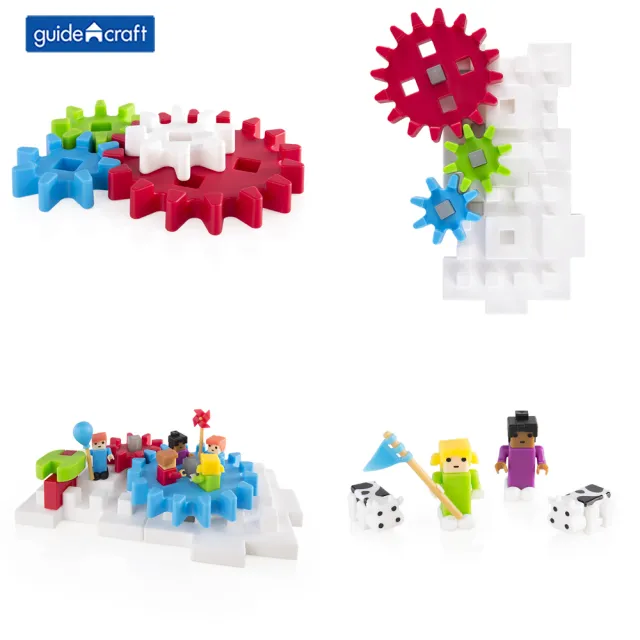 【GuideCraft】頂尖建構積木-齒輪挑戰(STEAM玩具)