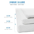 【QSHION】透氣可水洗床墊/雙人加大6x6.2尺/高8CM(100%台灣製造 日本專利技術)