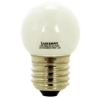 【特力屋】凌尚 LED燈泡1.2W E27 霧面圓型 白光