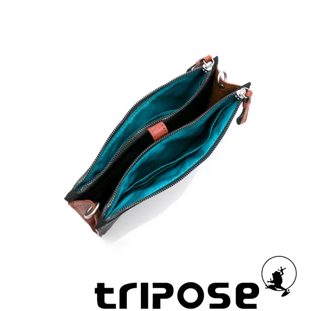 【tripose】MIN兩用皮夾包(潮感黑)