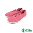 【Natural World】西班牙手工素色帆布休閒鞋 粉紅色(612E-PIN)