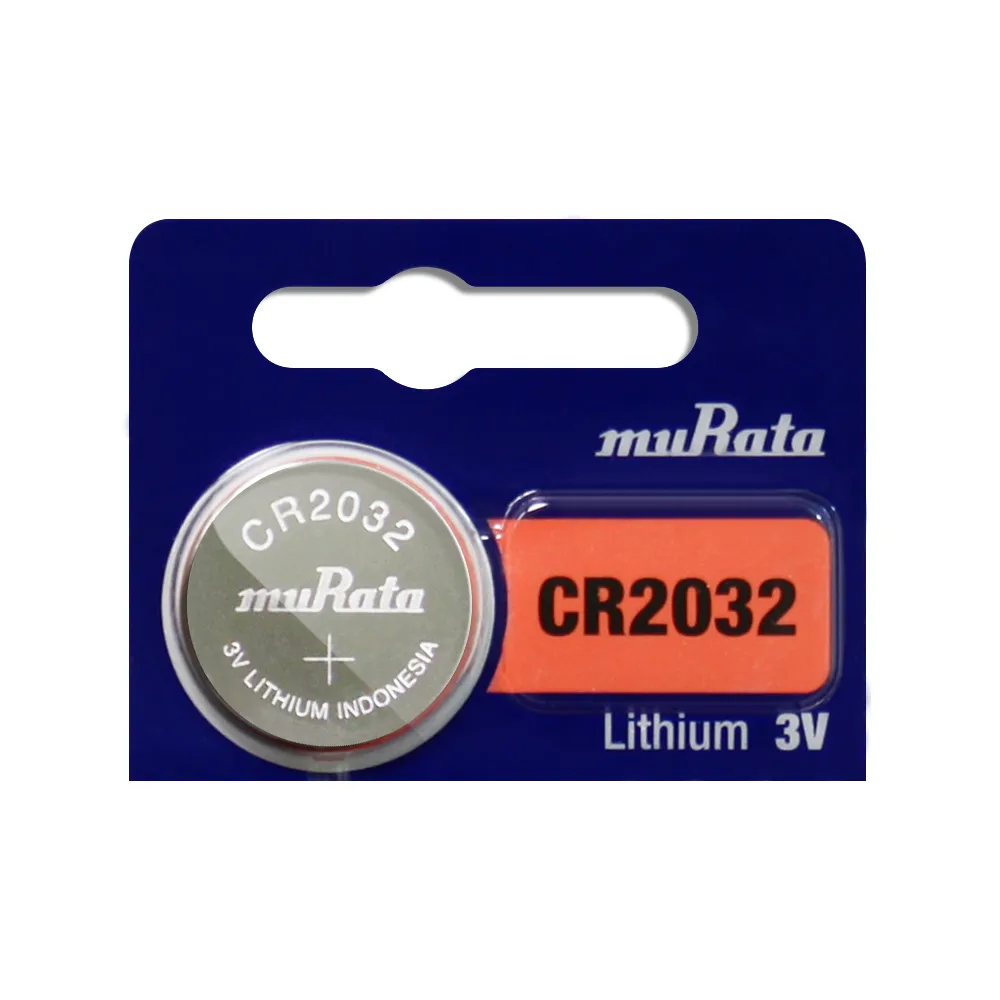 【muRata 村田】3V鈕扣型鋰電池 CR2032/CR-2032 - 5顆入