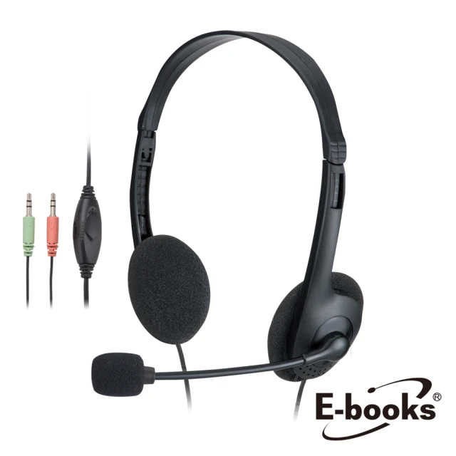 【E-books】SS19 頭戴式耳機麥克風(輕巧/視訊會議/線上課程/音量調整)