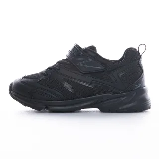 【MOONSTAR 月星】童鞋開學必備全黑競速鞋(黑色)