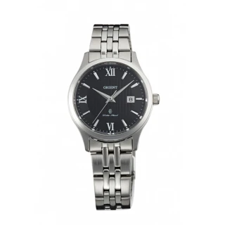 【ORIENT 東方錶】ORIENT 東方錶 PAIR系列 羅馬風情 鋼帶款 銀色黑面 - 28mm(FSZ3Z005B)