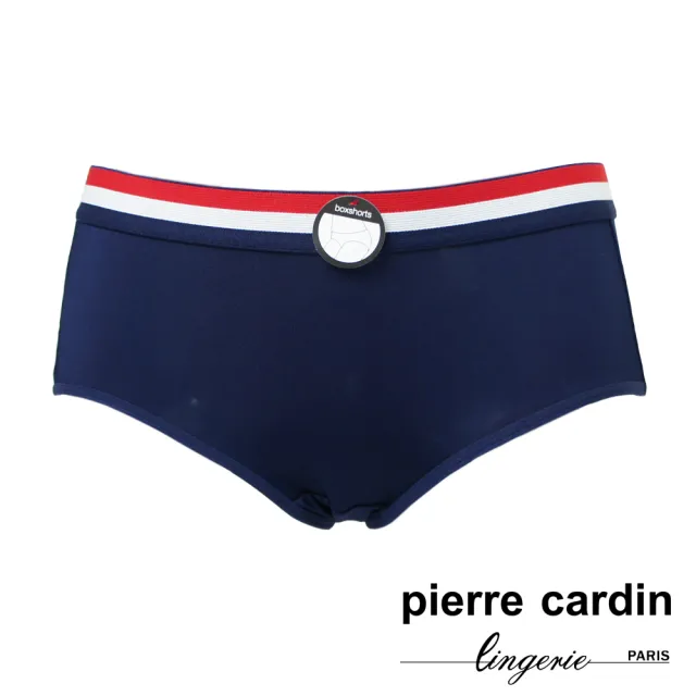 【pierre cardin 皮爾卡登女性內衣】任選_三色織帶中腰包臀內褲(單件_藍/紅/白)