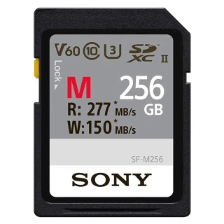 【SONY 索尼】SF-M256 SD SDXC 256G/GB 277MB/S UHS-II 高速記憶卡(公司貨 C10 U3 V60 支援4K 錄影)