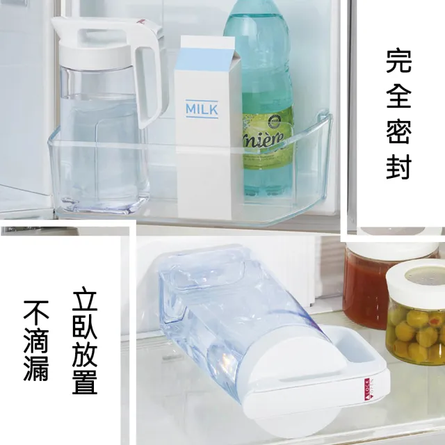 【日本ASVEL】可立臥冷水壺2.1L(廚房用品 夏日清涼 透明質感 防漏 果汁 咖啡 茶水 飲料)