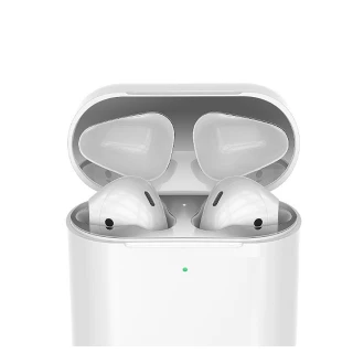 【百寶屋】蘋果Airpods2 耳機盒內蓋防塵污金屬保護膜(2入)