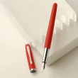 【ZA Zena】不羈的橡皮漆系列 鋼珠筆與鋼筆EF尖一筆二用 豪華禮盒 艷紅(畢業禮物)
