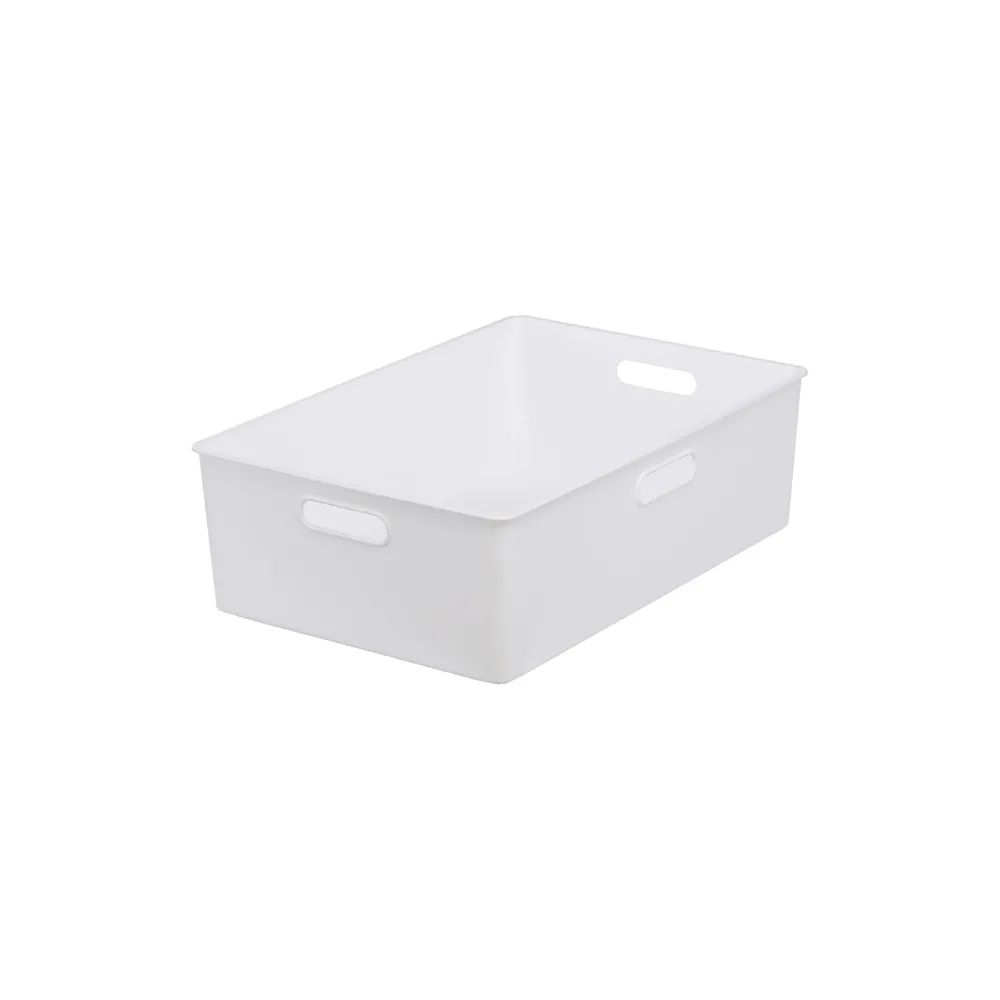 【KEYWAY 聯府】4入組合-喜多儲物盒S+L 白(附蓋 堆疊收納 整理盒 置物盒 MIT台灣製造)
