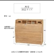 【多瓦娜】MIT迪克3.5尺床頭箱-附插座