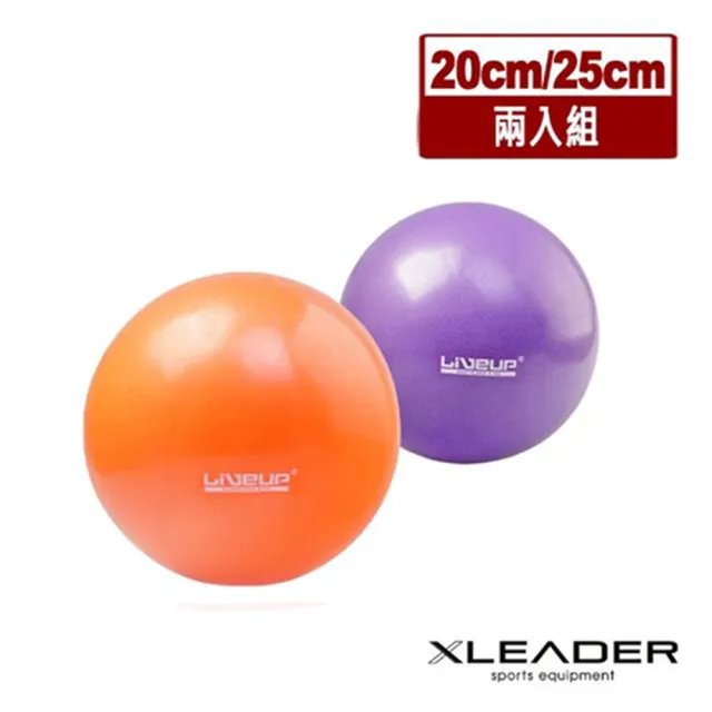 【Leader X】迷你多功能健身瑜珈球 韻律球 抗力球(超值2入組)