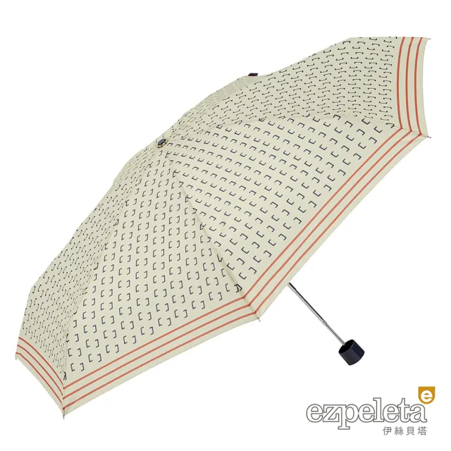 【ezpeleta】10437 懷舊印記抗UV短傘(僅18公分超輕巧)