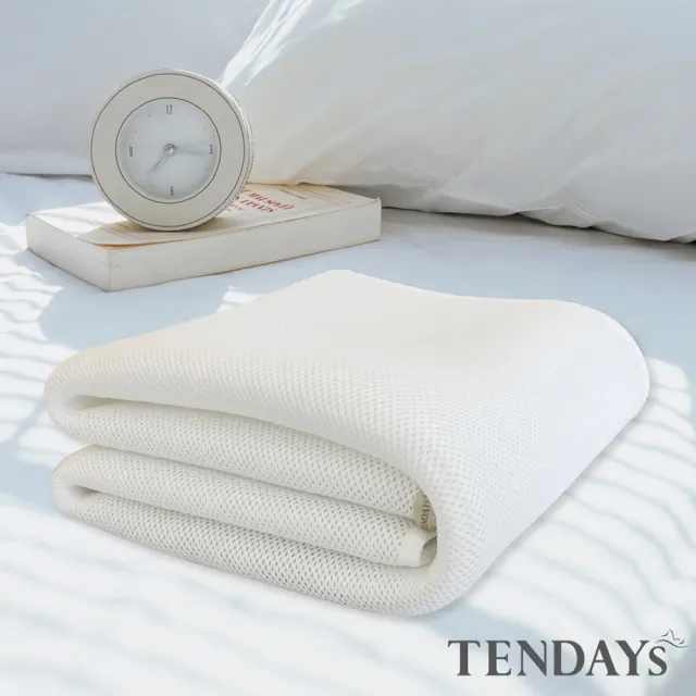 【TENDAYS】立體蜂巢透氣網3.5尺組合(加大單人床用兩件組_3.5尺+枕套X1)