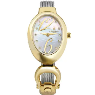 【CHARRIOL 夏利豪】MARIE-OLGA 馬蹄金色手表x25mm(MOY.570.O02)