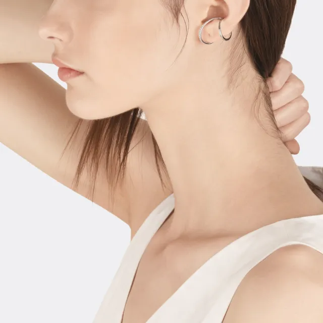 【點睛品】Daily Luxe 19分 18K金鑽石耳環(單隻)