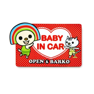 【OPEN小將】OPEN X BARKO 磁性車身貼(台灣製)