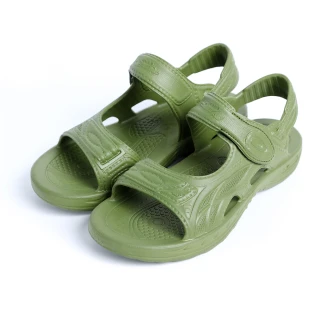 【母子鱷魚】-官方直營-氣墊輕量運動涼鞋-軍綠(超值特惠 售完不補)
