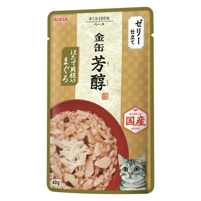 【Aixia 愛喜雅】金缶芳醇餐包 60g*24包組(貓罐頭、貓餐包、貓副食 全齡貓)