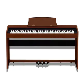 【CASIO 卡西歐】標準88鍵數位鋼琴/棕色/高階款電子琴/物超所值/公司貨保固(PX-770)