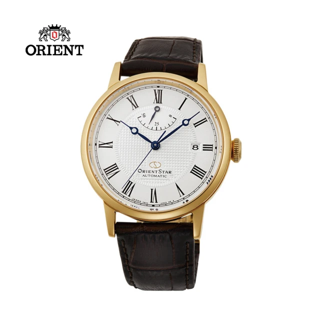 ORIENT 東方錶 ORIENT STAR 東方之星 CLASSIC系列 經典羅馬機械錶 皮帶款 金色 - 38.7mm(RE-AU0001S)