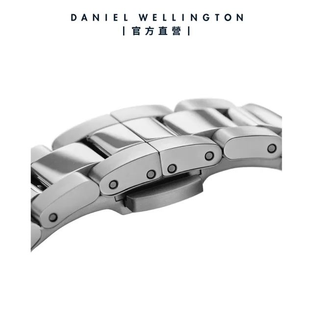 【Daniel Wellington】DW 手錶  Iconic Link 36mm/40mm精鋼錶 耀目亮銀(DW00100203)