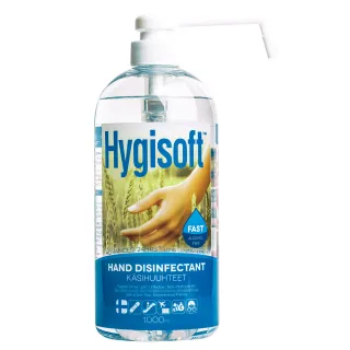 【Hygisoft 科威】24時護膚抗菌乾洗手-自然無香料 1L(防疫首選 長效抗菌 有效防護)