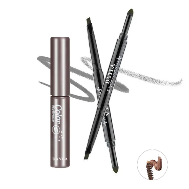 【DAYLA】防水眉彩組-雙效眉粉筆+染眉膏
